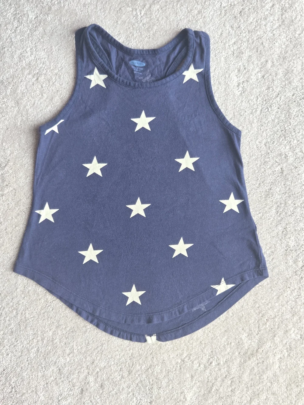 Old Navy Navy Blue Tank Top with White Stars